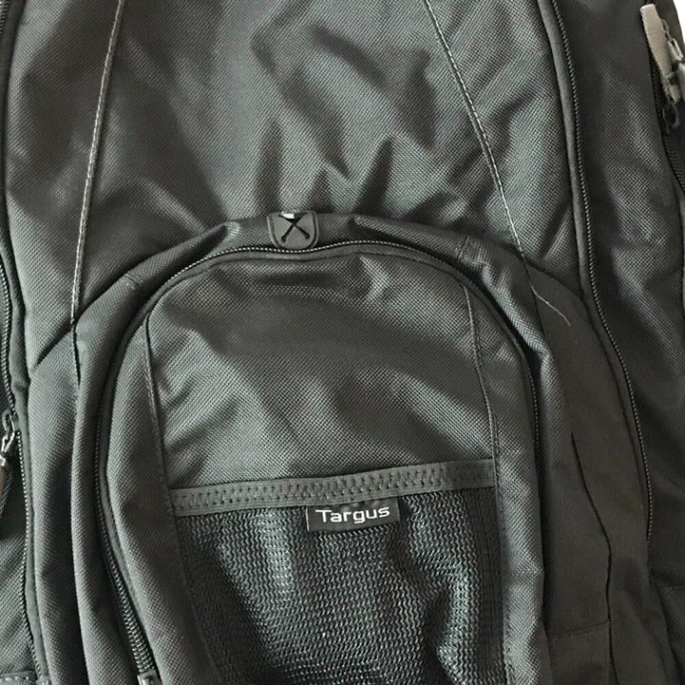 Targus Black Green Computer Padded Backpack - Picture 2 of 5